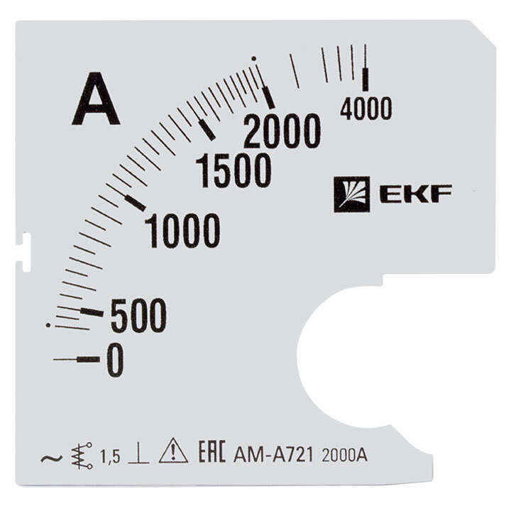 Шкала сменная для A721 2000/5А-1,5 EKF PROxima s-a721-2000 s-a721-1500 Шкала сменная для A721 1500/5А-1,5 EKF PROxima