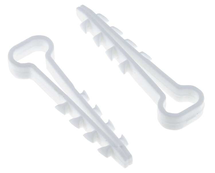 Дюбель-хомут (6х14 мм) для плоского кабеля белый (100 шт.) EKF PROxima Дюбель-хомут (6х14 мм) для плоского кабеля белый (100 шт.) EKF PROxima