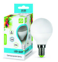 Е14 7,5Вт 4000К 220В 675Лм LED-Шар-standard Лампа светодиодная ASD