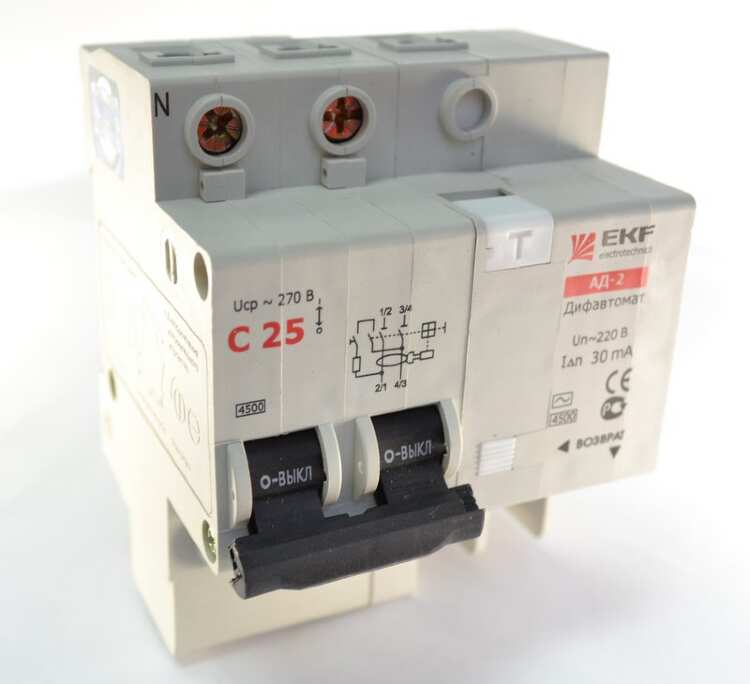 Автоматический выключатель 25а 2п. Автомат EKF 25а. EKF c25 ад-2 дифавтомат. Дифференциальный автомат EKF ад-32 2п 30 ма c. EKF автоматический выключатель ад 2.