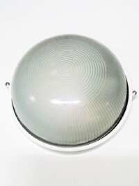 Светильник WELT 1х60 стекло IP54 белый /малый круг без решетки/